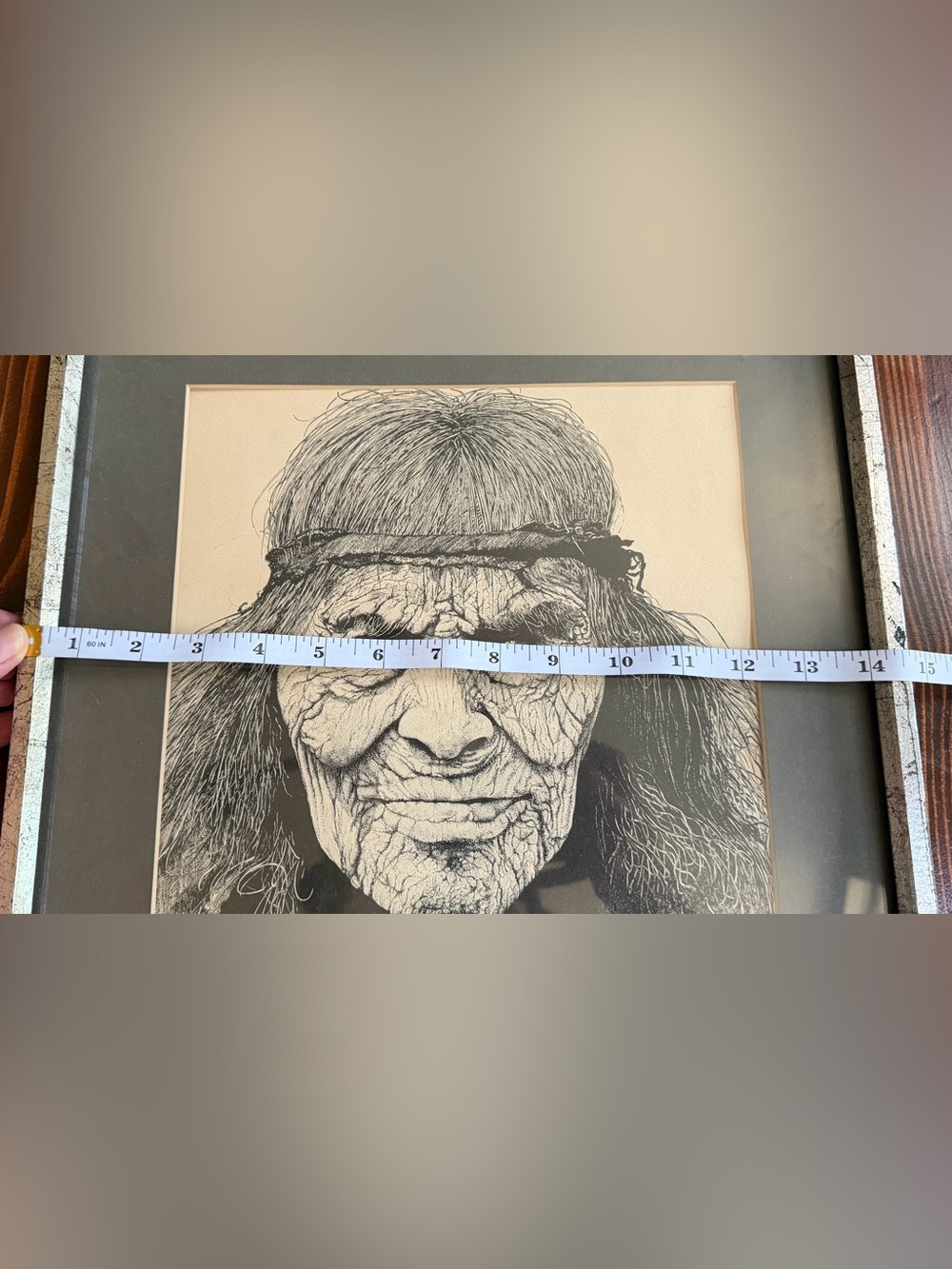Vtg Ric Ricardo Native American Portrait Print Framed Scratchboard
Style Signed - Picture 6 of 9